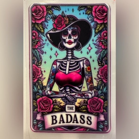 The Skeleton Family Stickers 3D UV DTF, 7.5cmx4.5cm waterproof transfer decal 10 - Picture 5 of 12